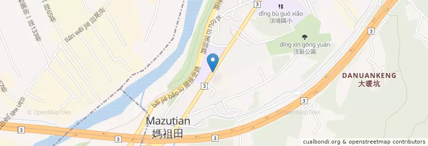 Mapa de ubicacion de 頂新祖田市民活動中心 en تايوان, تايبيه الجديدة, 土城區.