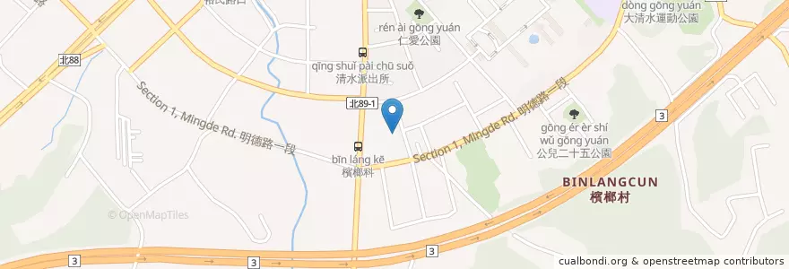 Mapa de ubicacion de 青山廣場 en 台湾, 新北市, 土城区.