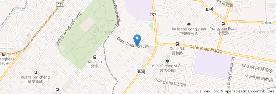 Mapa de ubicacion de Hola加勒比海美食 en Taiwan, Nuova Taipei, Yonghe.