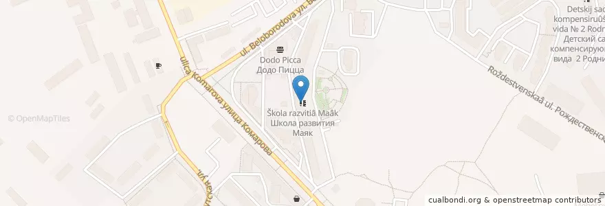 Mapa de ubicacion de Школа развития Маяк en 俄罗斯/俄羅斯, Центральный Федеральный Округ, 莫斯科州, Городской Округ Мытищи.
