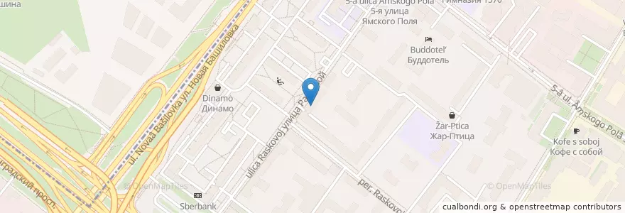 Mapa de ubicacion de Perotti en Rusia, Distrito Federal Central, Москва, Северный Административный Округ, Район Беговой.