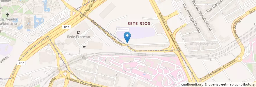 Mapa de ubicacion de Cantinho da Mafalda en Portugal, Metropolregion Lissabon, Lissabon, Großraum Lissabon, Lissabon, São Domingos De Benfica, Avenidas Novas.