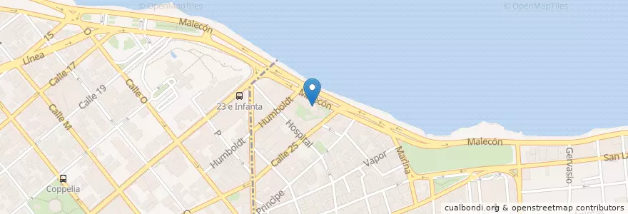 Mapa de ubicacion de Hola Ola en Kuba, Havanna, Centro Habana.