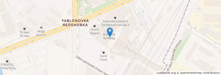 Mapa de ubicacion de Пивная бочка en Russia, Northwestern Federal District, Leningrad Oblast, Saint Petersburg, Красногвардейский Район.