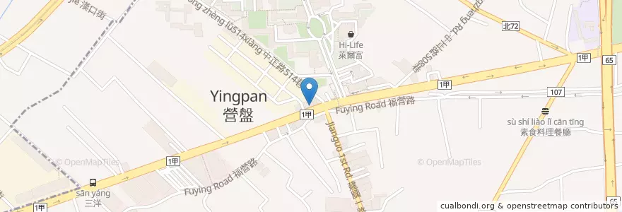 Mapa de ubicacion de 摩斯漢堡 en 타이완, 신베이 시, 신좡 구.