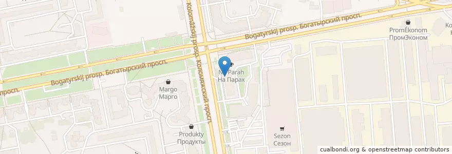 Mapa de ubicacion de Raiffeisenbank en Russia, Northwestern Federal District, Leningrad Oblast, Saint Petersburg, Приморский Район, Округ Комендантский Аэродром.