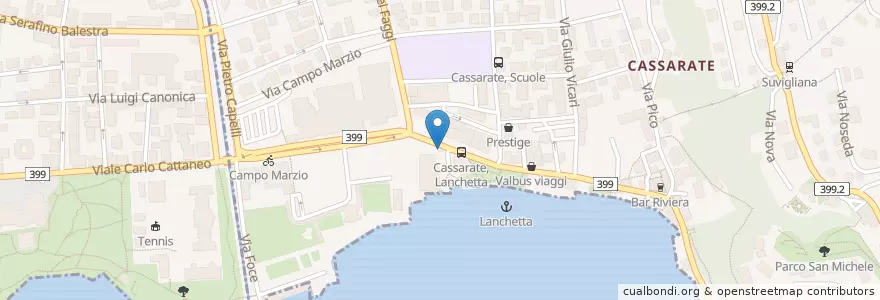 Mapa de ubicacion de Bistro Ararat en スイス, ティチーノ州, Distretto Di Lugano, Lugano.