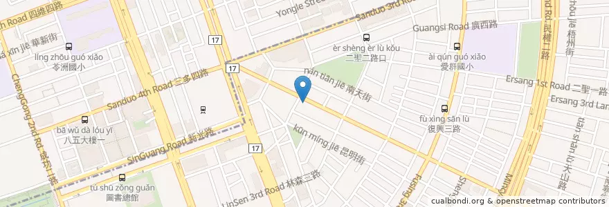 Mapa de ubicacion de 季洋莊園咖啡隨行吧 en Tayvan, Kaohsiung, 苓雅區.