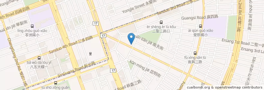 Mapa de ubicacion de 多那之 en 臺灣, 高雄市, 苓雅區.