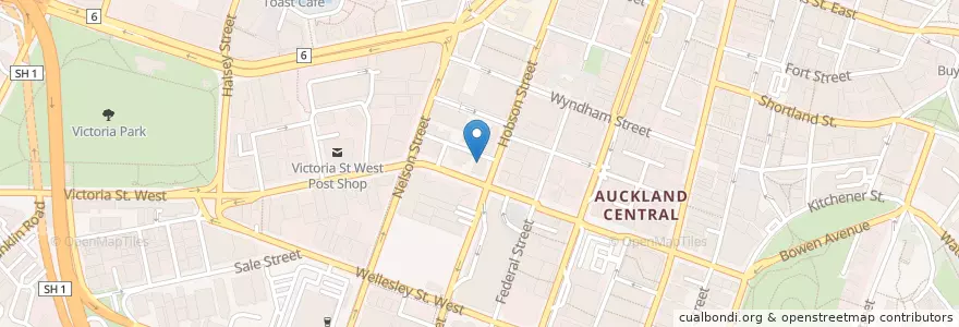 Mapa de ubicacion de Raviz en Neuseeland, Auckland, Waitematā.