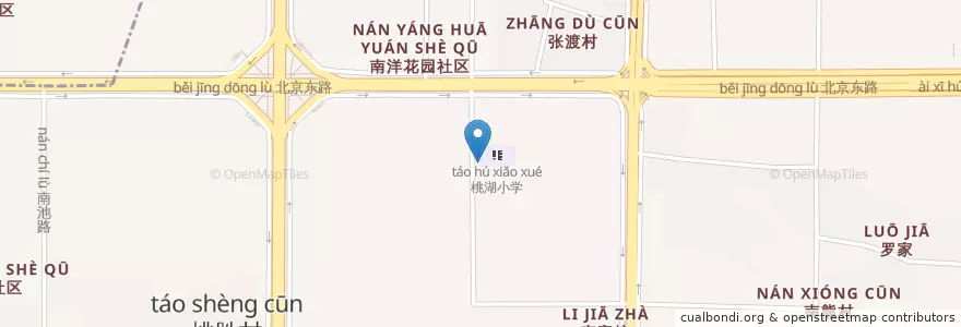 Mapa de ubicacion de 桃湖村中西医卫生所 en Çin, Jiangxi, Nanchang, 青山湖区, 京东镇.