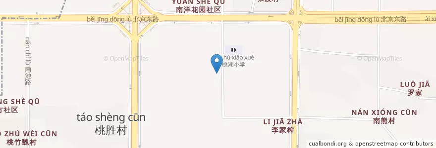 Mapa de ubicacion de 蓝天社区卫生服务站 en China, Jiangxi, Nanchang, 青山湖区, 京东镇.