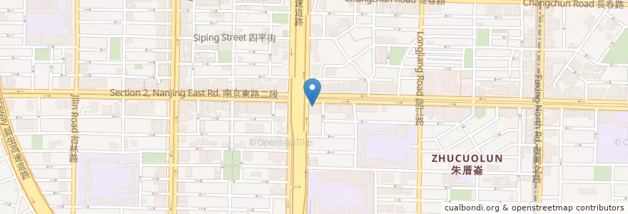 Mapa de ubicacion de 松露廚房 en تایوان, 新北市, تایپه, 中山區.