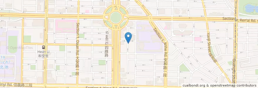 Mapa de ubicacion de Bianco en Taiwan, 新北市, Taipé, 大安區.