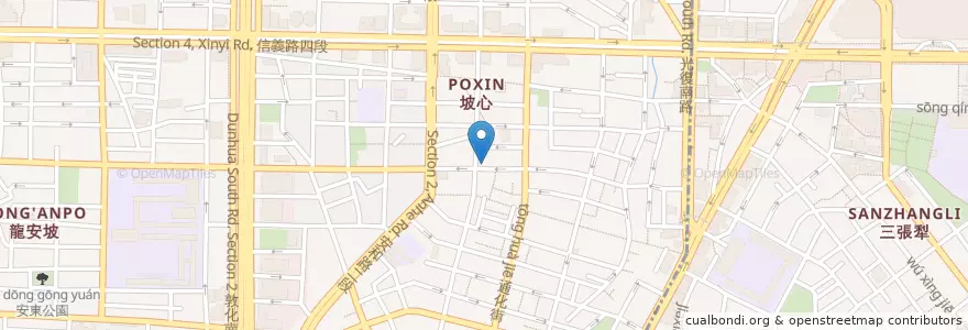Mapa de ubicacion de 豆腐尼亞 en Tayvan, 新北市, Taipei, 大安區.