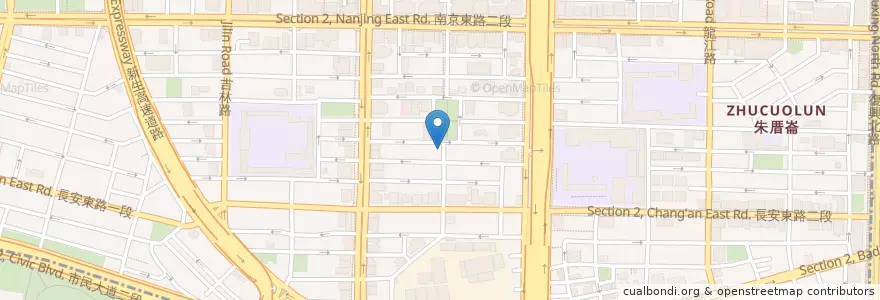 Mapa de ubicacion de 麵屋輝 en 台湾, 新北市, 台北市, 中山区.