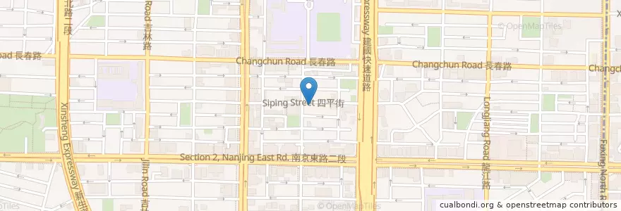 Mapa de ubicacion de 金香茶坊 en Тайвань, Новый Тайбэй, Тайбэй, 中山區.