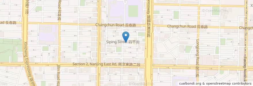 Mapa de ubicacion de 歡飲宴 en تایوان, 新北市, تایپه, 中山區.