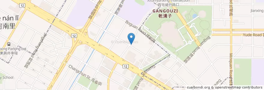 Mapa de ubicacion de 泰緬阿嬤 en Taiwán, Taichung, 西區.