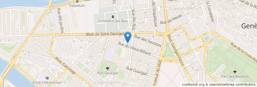 Mapa de ubicacion de Ou Bien Encore en Zwitserland, Genève, Genève, Genève.
