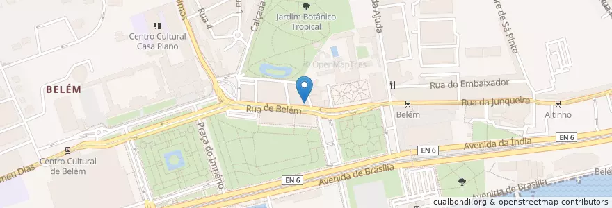 Mapa de ubicacion de Belém 2a8 en Portugal, Área Metropolitana De Lisboa, Lissabon, Grande Lisboa, Belém.