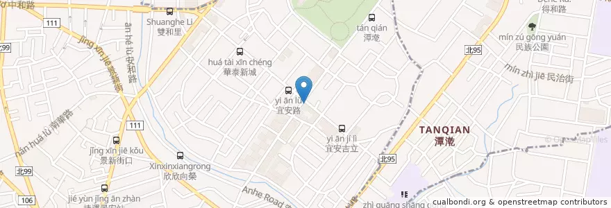 Mapa de ubicacion de 一桶天下 en 타이완, 신베이 시, 중허 구, 융허 구.