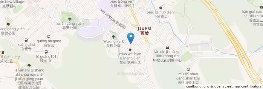 Mapa de ubicacion de 池上飯包 en Tayvan, 新北市, Taipei, 信義區.