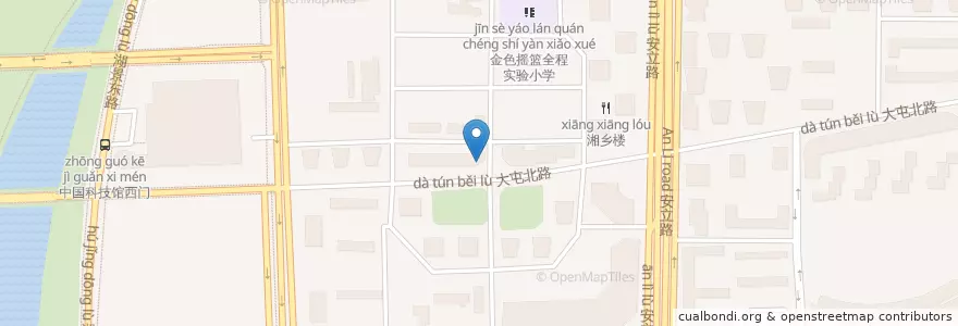 Mapa de ubicacion de 上海浦东发展银行 en 中国, 北京市, 河北省, 朝阳区 / Chaoyang.