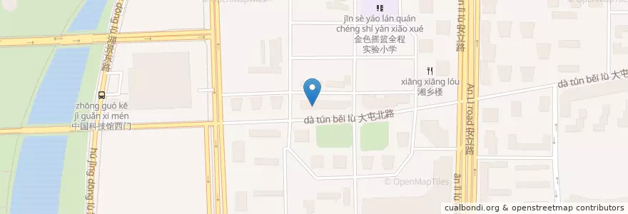 Mapa de ubicacion de 宁波银行 en 중국, 베이징시, 허베이성, 朝阳区 / Chaoyang.