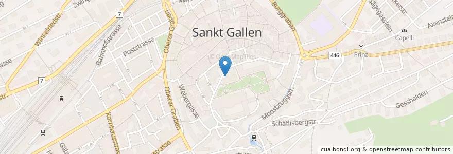Mapa de ubicacion de Denk en Svizzera, San Gallo, Wahlkreis St. Gallen, St. Gallen.