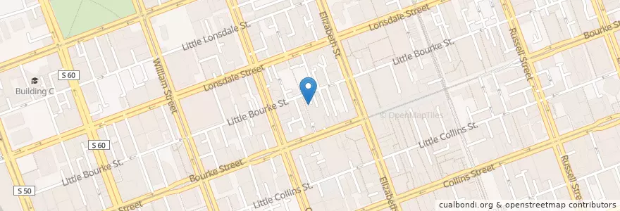 Mapa de ubicacion de La Petite Crêperie en أستراليا, ولاية فيكتوريا, City Of Melbourne.