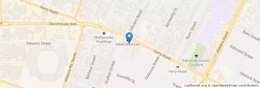 Mapa de ubicacion de The Pharmacy en ニュージーランド, カンタベリー, Christchurch City, Linwood-Central-Heathcote Community.