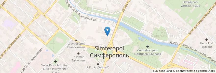 Mapa de ubicacion de Тортуга en Russia, South Federal District, Autonomous Republic Of Crimea, Republic Of Crimea, Simferopol District, Simferopol Municipality Council, Simferopol (Urban Okrug).