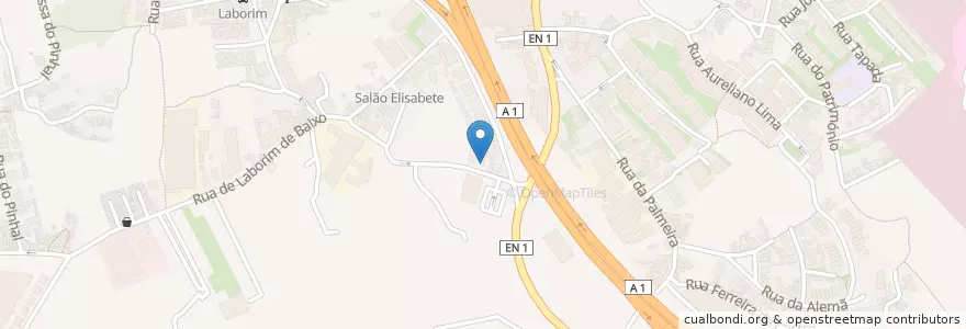 Mapa de ubicacion de Congregação Cristã en البرتغال, المنطقة الشمالية (البرتغال), Área Metropolitana Do Porto, بورتو, Vila Nova De Gaia, Mafamude E Vilar Do Paraíso.