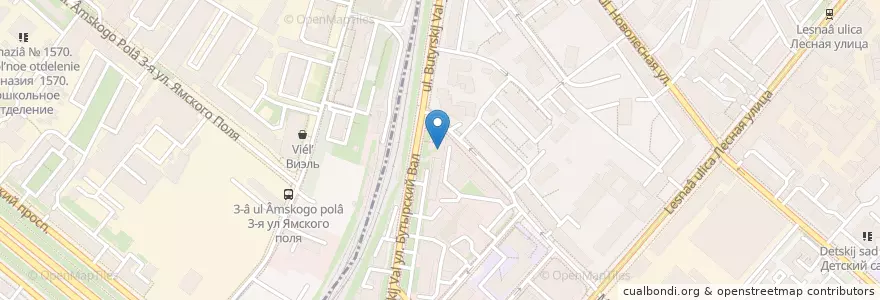 Mapa de ubicacion de Thai Kitchen en Rusland, Centraal Federaal District, Moskou, Центральный Административный Округ, Тверской Район.