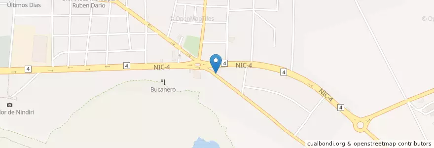Mapa de ubicacion de Bac en Nicaragua, Masaya, Nindirí (Municipio).