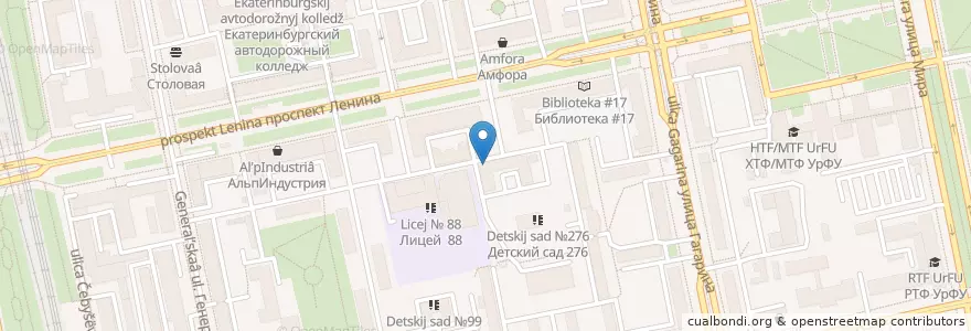 Mapa de ubicacion de Хитровка en ロシア, ウラル連邦管区, スヴェルドロフスク州, エカテリンブルク管区.