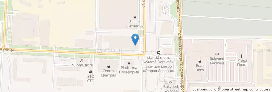 Mapa de ubicacion de Сити en Russie, District Fédéral Du Nord-Ouest, Oblast De Léningrad, Saint-Pétersbourg, Приморский Район, Округ № 65.