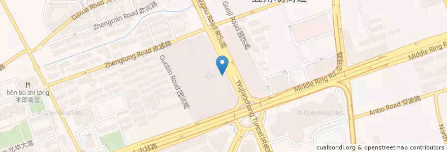 Mapa de ubicacion de 哈根达斯 en 中国, 上海市, 杨浦区.