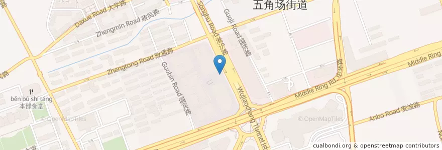 Mapa de ubicacion de 肯德基 en Cina, Shanghai, Distretto Di Yangpu.