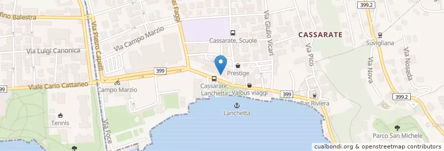 Mapa de ubicacion de Ristorante Pizzeria Mont en Switzerland, Ticino, Distretto Di Lugano, Lugano.
