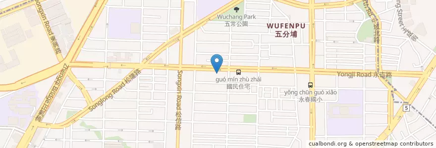 Mapa de ubicacion de 永吉羅耳鼻喉科診所 en تایوان, 新北市, تایپه, 信義區.