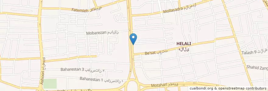 Mapa de ubicacion de آکادمی زبانESP en 伊朗, استان بوشهر, شهرستان بوشهر, بخش مرکزی شهرستان بوشهر, دهستان حومه بوشهر, بوشهر.