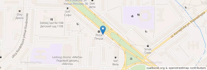 Mapa de ubicacion de Юнидент en روسیه, Центральный Федеральный Округ, Москва, Северо-Восточный Административный Округ, Район Бибирево.