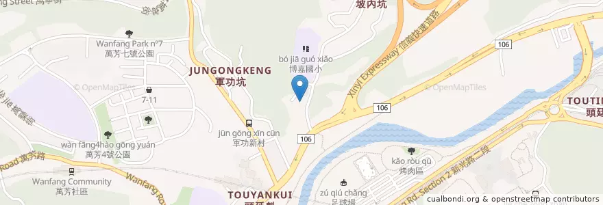 Mapa de ubicacion de 汽車停車場 en Taïwan, Nouveau Taipei, Taipei, District De Wenshan.