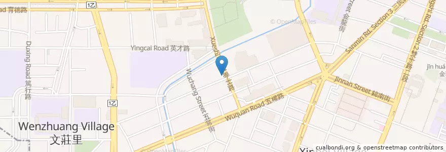 Mapa de ubicacion de 福記太祖胡椒餅 en Taiwan, Taichung, 北區.