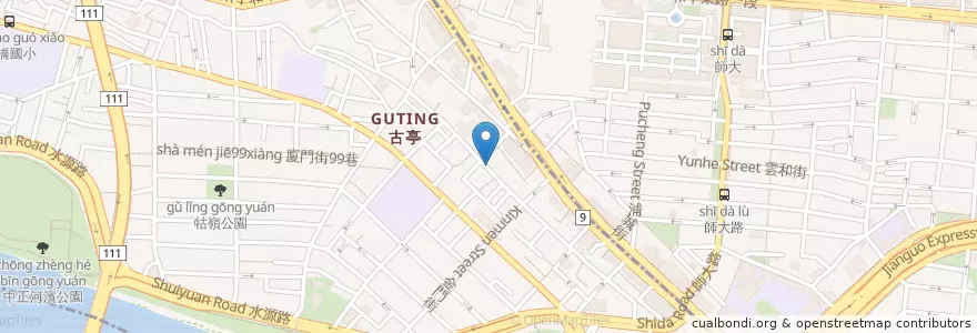 Mapa de ubicacion de 目的達泰語教室 en تايوان, تايبيه الجديدة, تايبيه, 中正區.