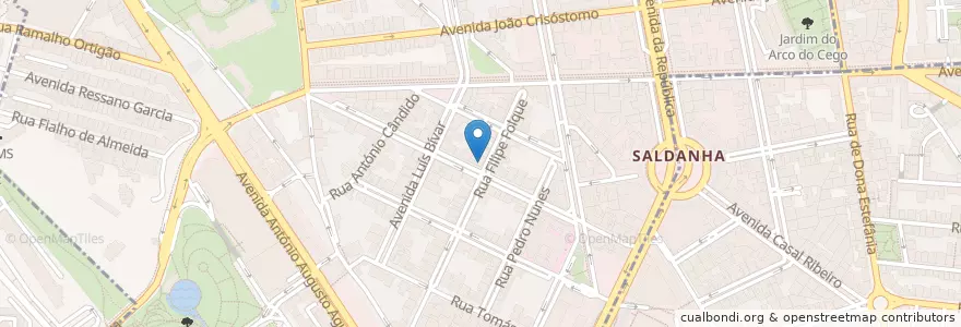 Mapa de ubicacion de Real das Avenidas en پرتغال, Área Metropolitana De Lisboa, Lisboa, Grande Lisboa, لیسبون, Avenidas Novas.