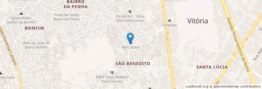 Mapa de ubicacion de Bar do Burro en برزیل, منطقه جنوب شرقی برزیل, اسپیریتو سانتو, Região Geográfica Intermediária De Vitória, ویتوریا, Região Metropolitana Da Grande Vitória, Microrregião Vitória.