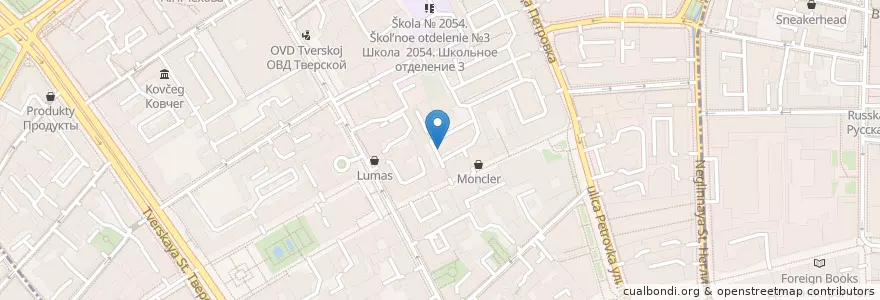 Mapa de ubicacion de Camera Obscura en Rusland, Centraal Federaal District, Moskou, Центральный Административный Округ, Тверской Район.
